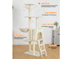 Advwin 145cm Cat Tree Kitten Furniture Condo Post Scratching Multi-Level Tower, Beige