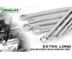 8PC Aviation Spanner Set Extra Long Wrench Double Ring CRV With Bag 8-24mm