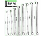 8PC Aviation Spanner Set Extra Long Wrench Double Ring CRV With Bag 8-24mm