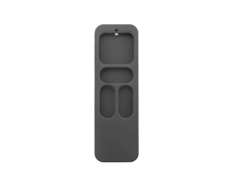 Impact-proof Silicone Sleeve Drop-proof Protective for Case for Apple TV4 th Remote Shockproof Anti-slip Cover （Color Black  ）