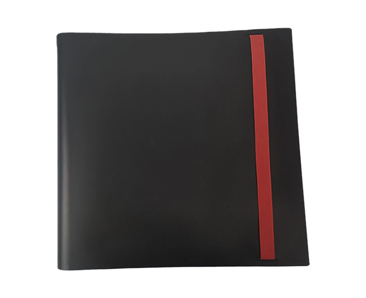 Waffle Pp Card Pocket Binder Durable Put Up to 480 Cards Black/red Card Storage - Red