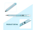 Ballpoint Pens Medium Point 1mm Black Ink Work Pen with Super Soft Grip Ball Point Pen for Men Women Retractable Office Pens (Black ink, Black-5）