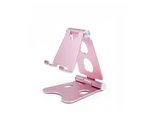 Aluminum Phone Stand Holder Home Office Desk Desktop For Iphone Cellphone Au - Pink