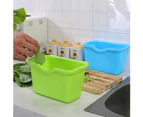 Kitchen Cabinet Door Plastic Basket Hanging Trash Can Waste Bin Garbage Bowl Box-Pink