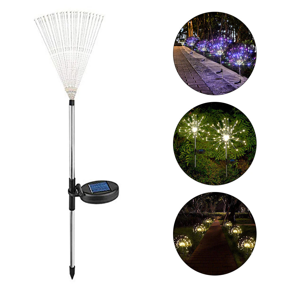 Solar Outdoor Sparkling Fireworks LED Lights