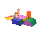 Costway 5pcs Soft Foam Blocks Crawl Climb Playset Building Block Indoor Activity Toys Kids Safe Gift