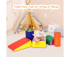 Costway 5pcs Soft Foam Blocks Crawl Climb Playset Building Block Indoor Activity Toys Kids Safe Gift