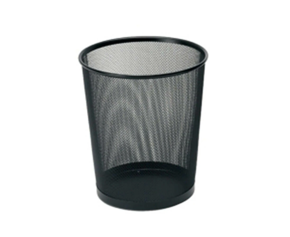 Compass Round Mesh Waste Bin Black (11L)