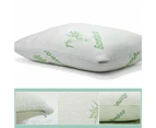 1Pcs Soft Bamboo Memory Foam Pillow 70 x 40cm Fabric Fibre Cover Case