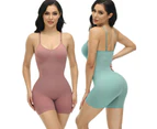 Shapewear for Women Tummy Control Bodysuit Mid Thigh Butt Lifter Body Shaper Shorts-Apricot color