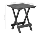 Small Folding Garden Table Plastic Outdoor Patio Picnic Snack Camping Table