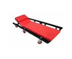 Padded Car Creeper Workshop Garage Mechanic Steel Trolley Adjustable Headrest