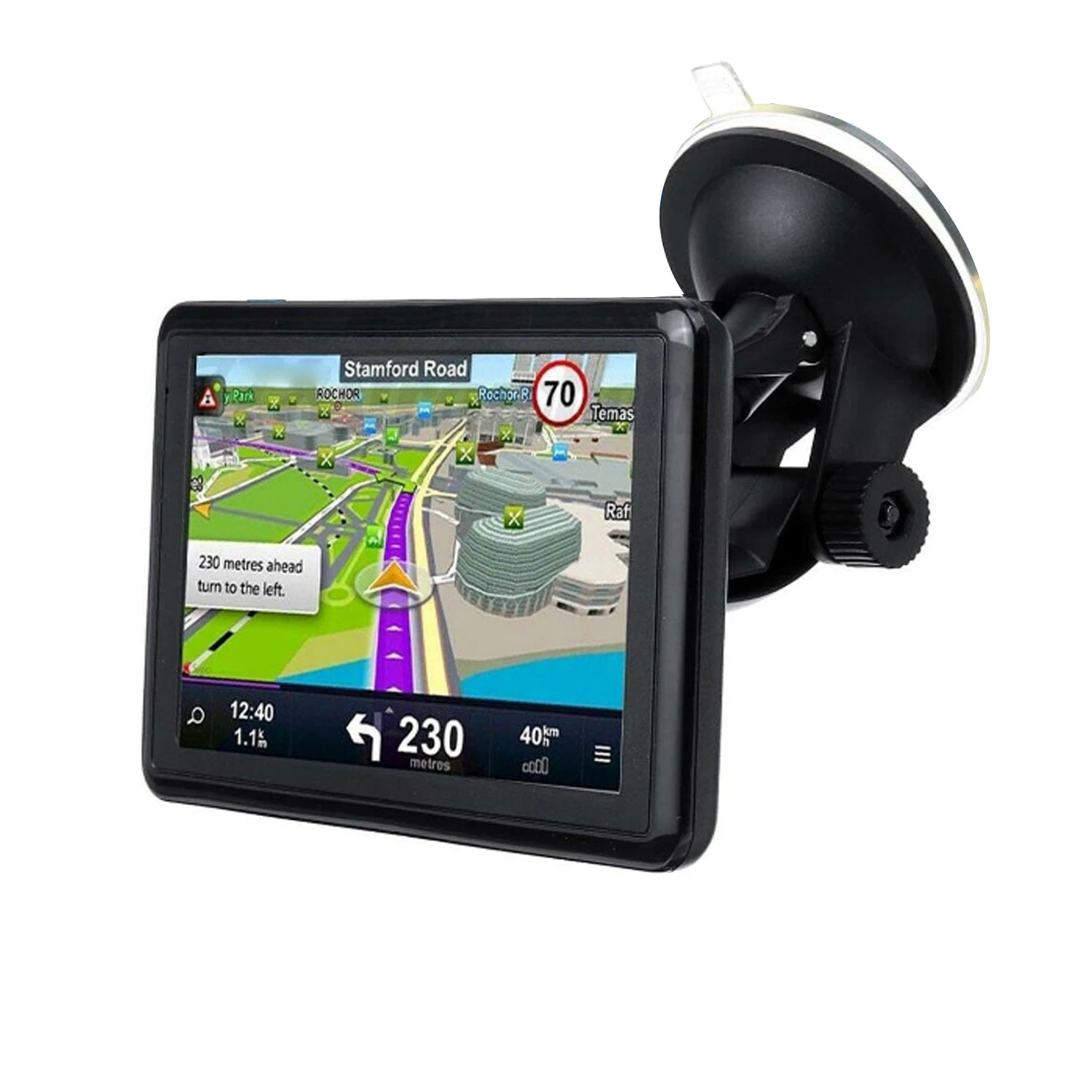 Car GPS Navigation and Speed Cam System - 5 inch