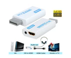 For Nintendo Wii Cable Output HDMI HDMI Converter Adapter to 3.5mm