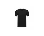 Men's T-shirt Plain Blank 100% heavy Cotton Basic Tee Short Sleeve Large S - 5XL Black