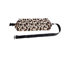 Gotofar Lizard Outing Bag Buckle Adjustment Button Closure Breathable Washable Anti-scratch Leopard Print Reptile Travel Bag for Outdoor - Leopard