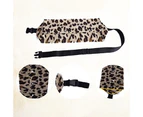 Gotofar Lizard Outing Bag Buckle Adjustment Button Closure Breathable Washable Anti-scratch Leopard Print Reptile Travel Bag for Outdoor - Leopard