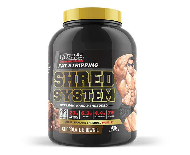 Maxs Shred System Protein Powder - Choc Brownie