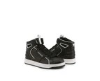 Synthetic and Leather Sneakers with Rubber Sole - Black