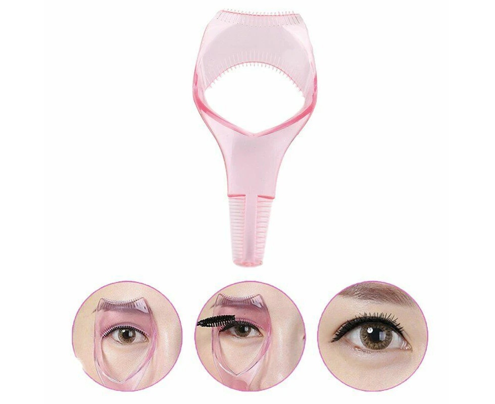 3In1 Eyelash Mascara Guard Makeup Cosmetic Lash Applicator Brow Comb Guide Tool