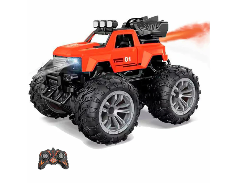 Remote Control Car RC Racing Cars 2.4Ghz LED Light Kids Toys 4WD Off Road RC Stunt Car, 70+ Mins Playtime, All Terrain Rock Crawler, Toy Vehicle for