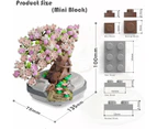 Mini Bricks Cherry Blossom Tree Building Set - Sakura Bonsai DIY Toy, Birthday Gift for Kids 6+ Years Old