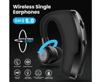 Wireless Earpiece Bluetooth 5.0 Trucker Handsfree Earphone Singel Earbud Headset