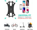 Bike Motorcycle Phone Mount Holder for Bicycle Detachable 360° Rotation Silicone Phone Holder for Bike, Dirt Bike Accessories