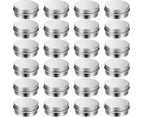 Aluminum Cosmetic Jar 50-200PCS 3Sizes Silver Empty Containers