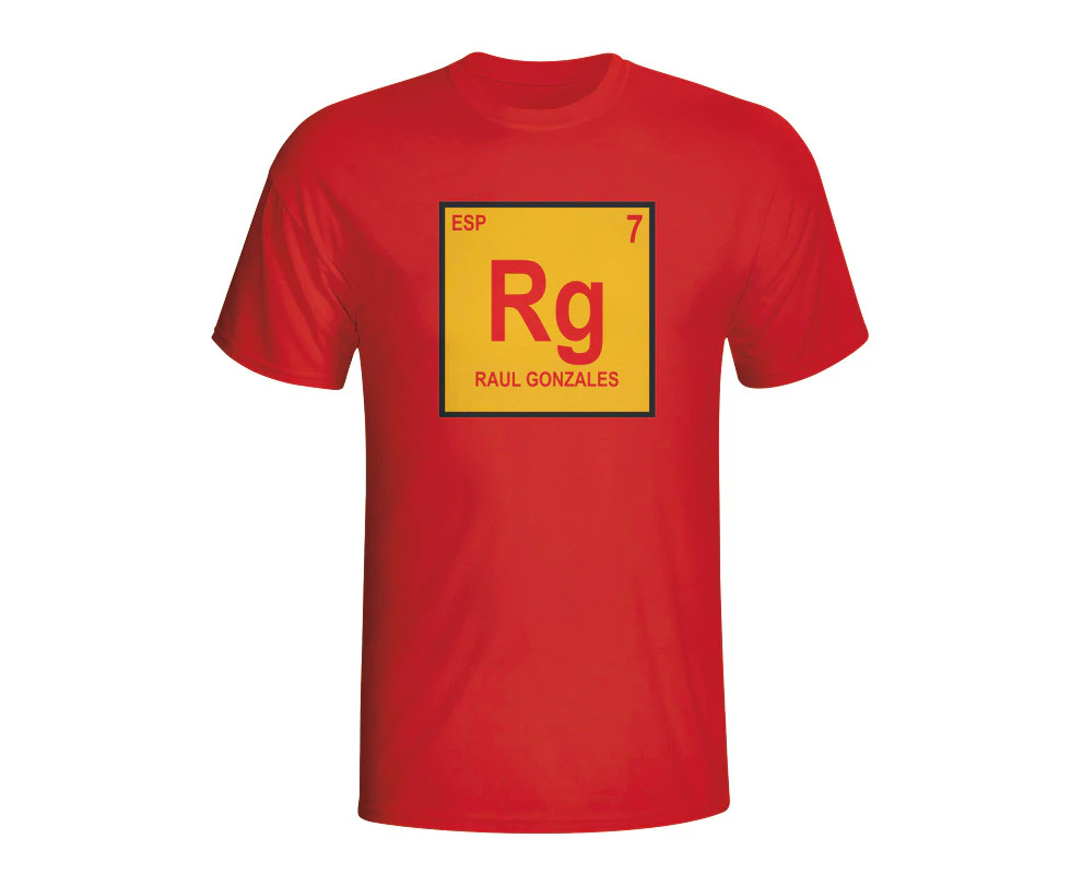 Raul Spain Periodic Table T-shirt (red)