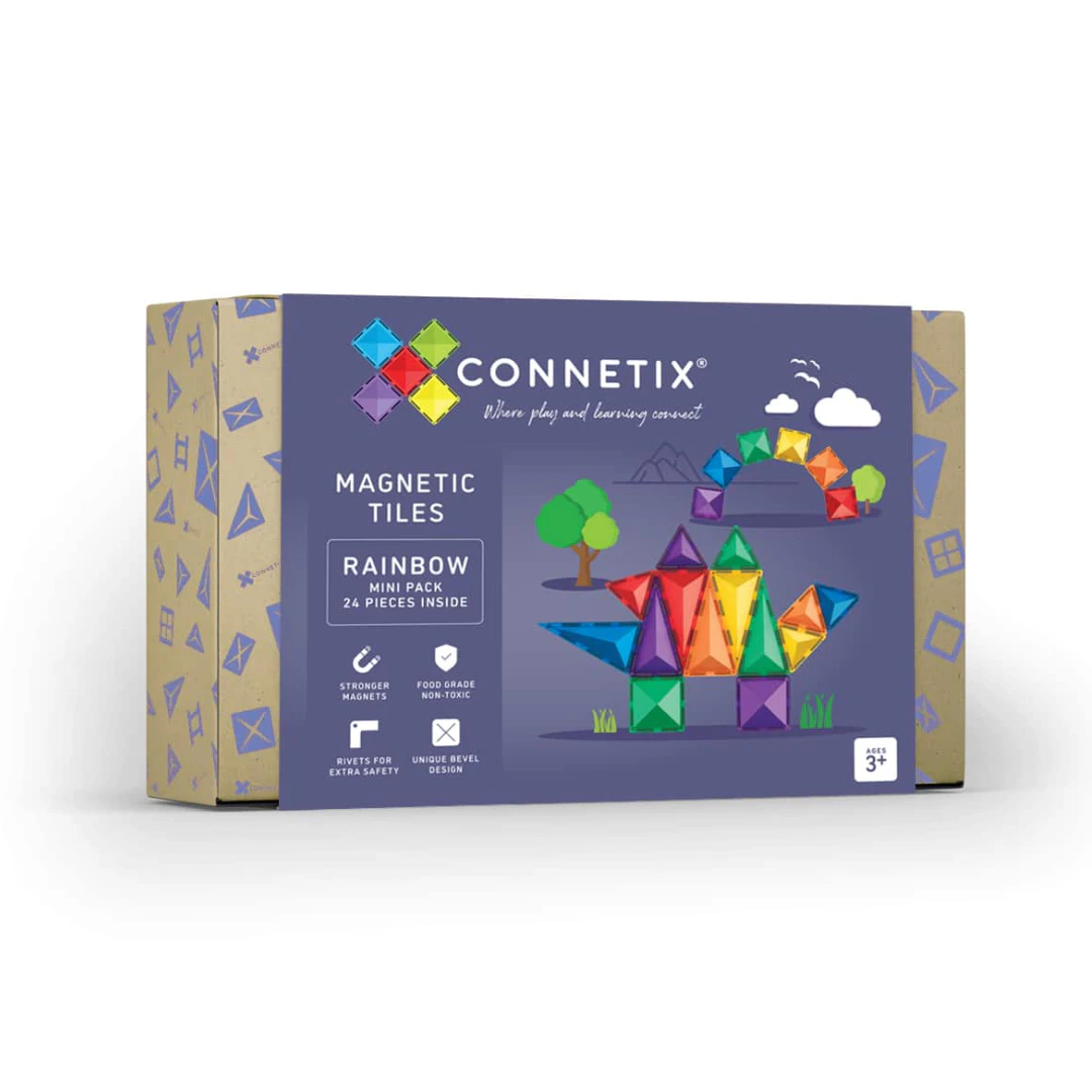 Connetix 24 Piece Rainbow Mini Pack