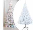 White Artificial Christmas Tree 1.2M Xmas Metal Stand Up Tree Decor