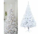 White Artificial Christmas Tree 1.2M Xmas Metal Stand Up Tree Decor