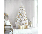 White Artificial Christmas Tree 1.2M Xmas Metal Stand Up Tree Decor