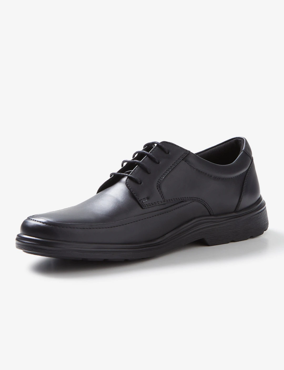 rivers - Mens - Winter - Shoes - Black - Lace Up - Round - Enclosed - Flat - Brogue - Dress - Comfort Footwear - Smart Office Attire - Work Clothes