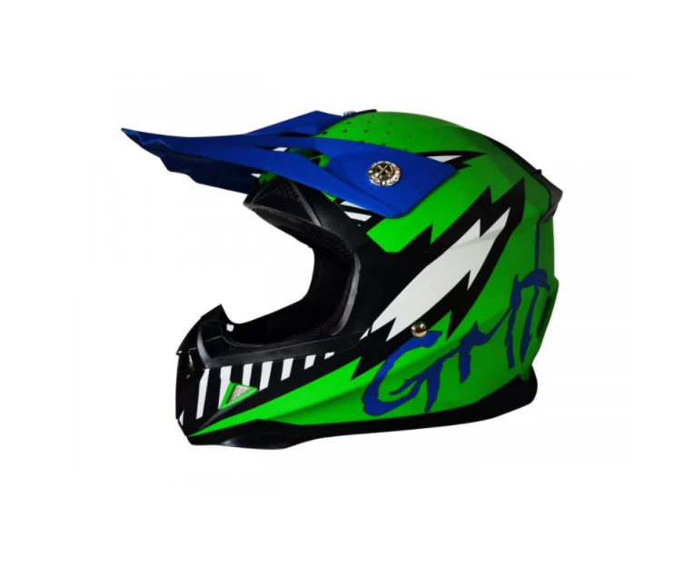 Gmx Motocross Junior Helmet Full Face - GREEN