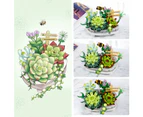 Mini Bricks Succulent Plant Building Kit,389PCS DIY Simulating Plant Ecology Collection Building Toy,Bouquet Set Gifts for Adults Women and Teens 8+ Kids