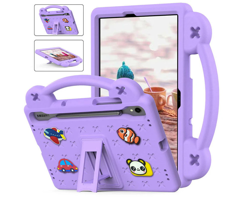 WIWU Portable Tablet Case with Handle Stand for Samsung Galaxy A9 Plus-LightPurple