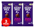 3 x Cadbury Dairy Milk Black Forest 180g