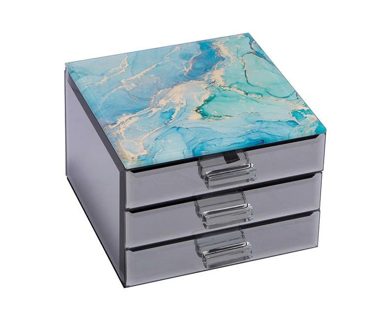 ARTON GIFTWARE Aquatic Radiance Jewellery Box with 2 Drawer