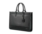 BOPAI Luxury Business Shoulder Bag Leather Briefcase 14 Inch Laptop HandBag