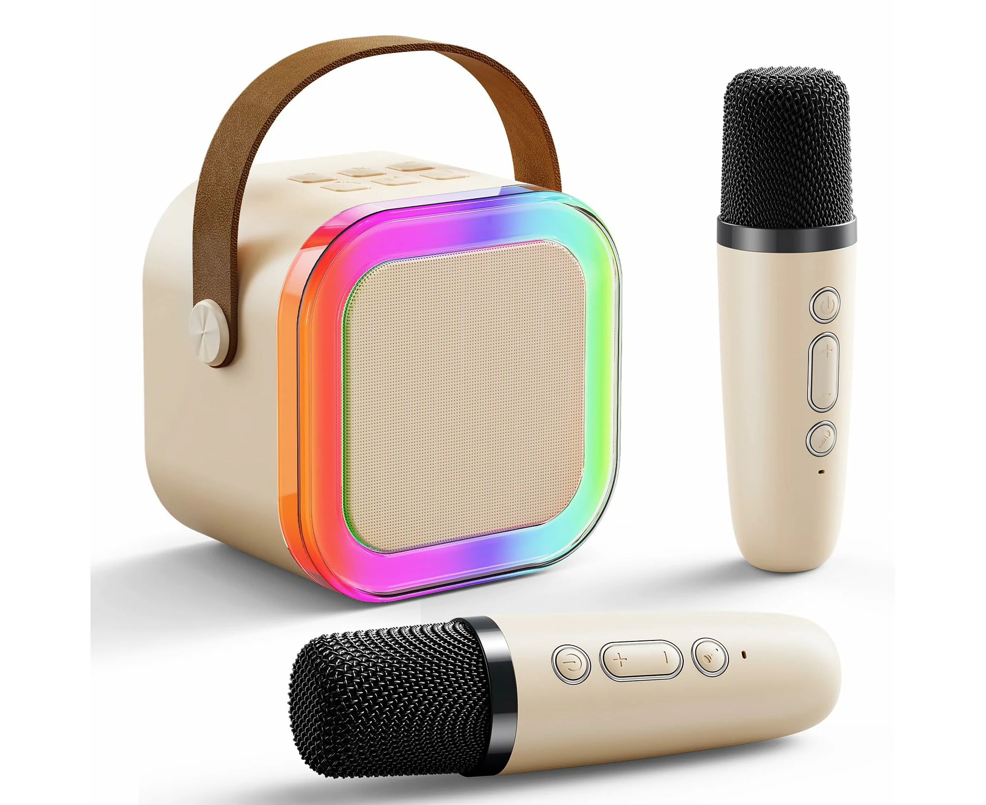 Karaoke Machine Microphone for Kids Girls: Mini Portable Bluetooth Singing Mic Speaker - Kids Toys for 4 5 6 7 8 9 10 11 12 Year Old Boys Teen Girl