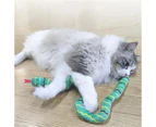 Catnip Toy Interactive Toy Plush Cat Toy Gluttonous Snake Bite-Resistant Molar Interactive Toy Gift For Cat Pet Accessories-browm