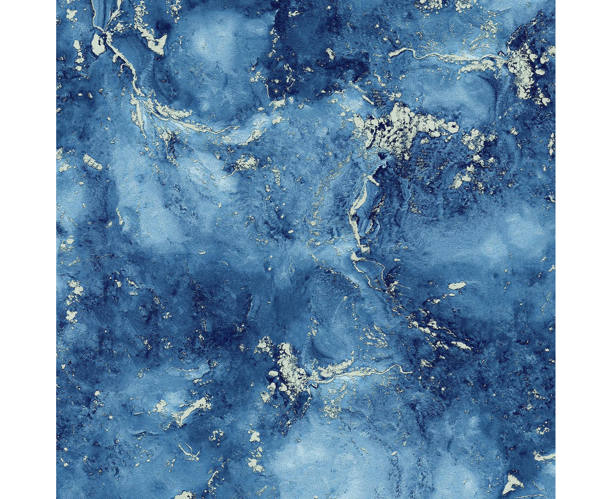 Luxe Collection Marble Heavyweight Vinyl Wallpaper Blue / Gold World of Wallpaper WOW087