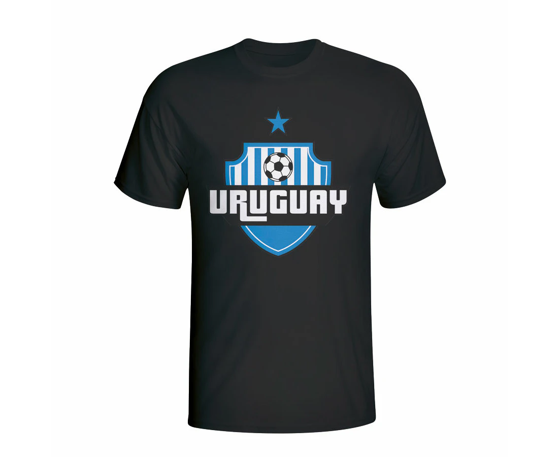 Uruguay Country Logo T-shirt (black)