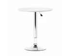 Bar Table Tables Kitchen Swivel Gas Lift Outdoor Round Metal White