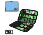 Electronic Accessories Storage USB Cable Organizer Bag Case Drive Travel Insert - Black