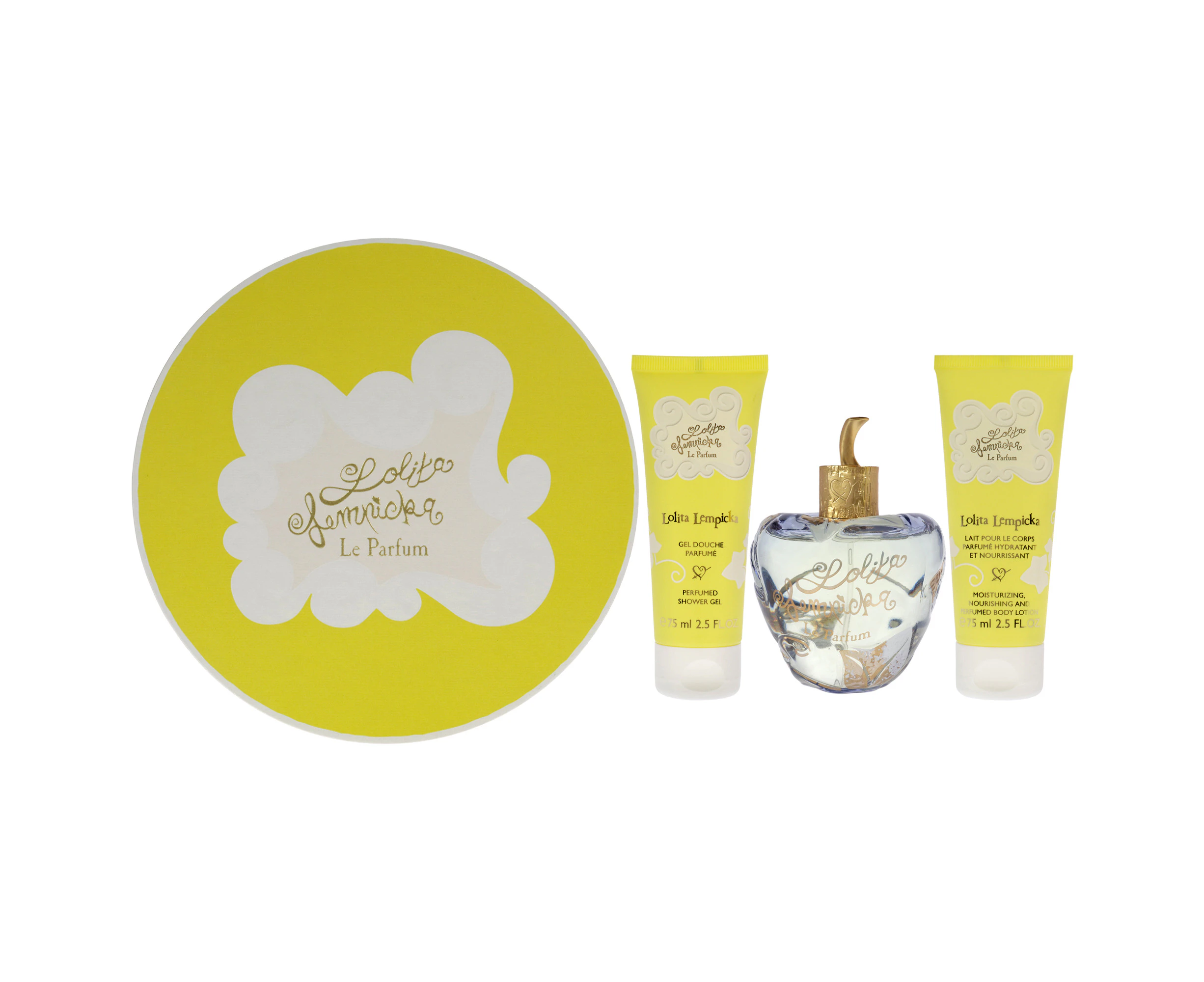 Lolita Lempicka Lolita Lempicka Le Parfum For Women 3 Pc Gift set 3.4oz EDP Spray, 2.5oz Body Lotion, 2.5oz Shower Gel