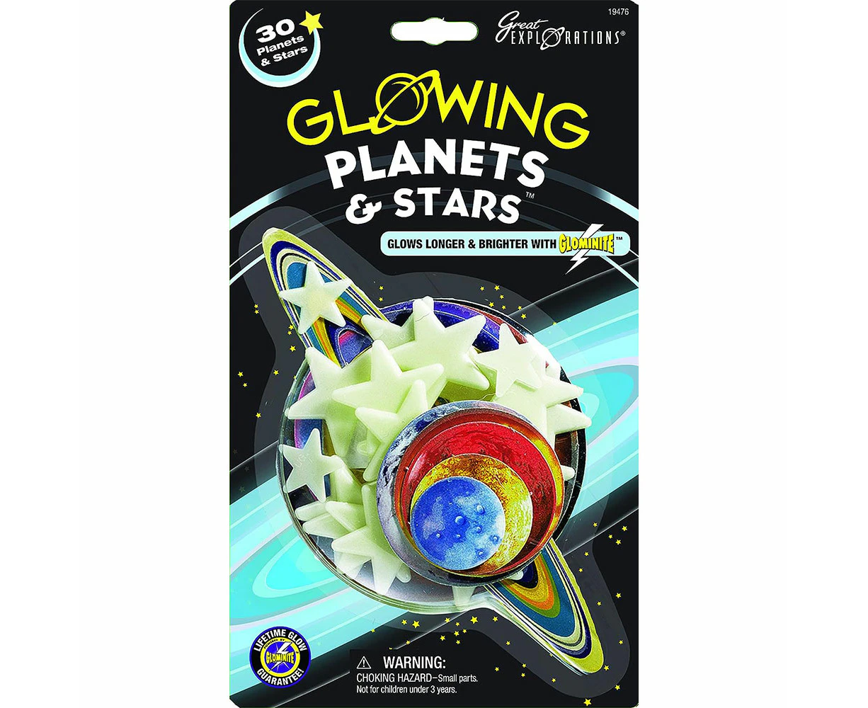 Great Explorations Glowing Planets & Stars 30pcs