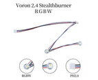Led Kit for Voron 2.4 Stealthburner with 3 RGBW Mini Button PCB Leds PTFE Wires - 1